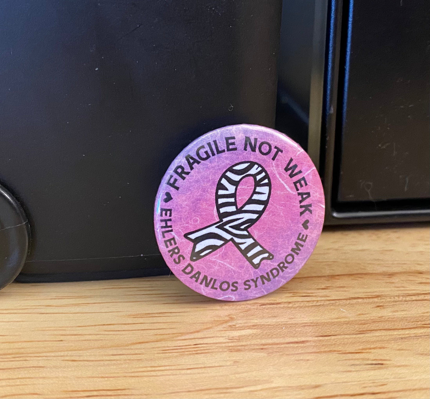 1.25" Button Pin Ehlers Danlos Syndrome Design awareness