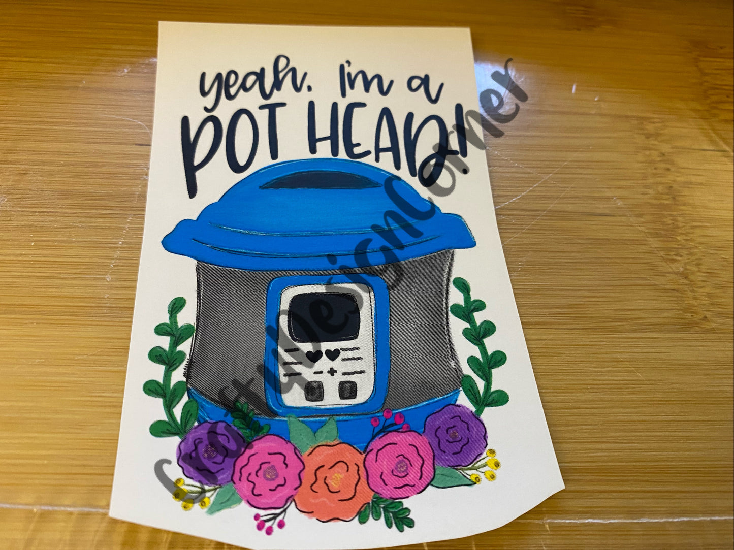 Yeah I’m a Pot Head Clear WATER SLIDE