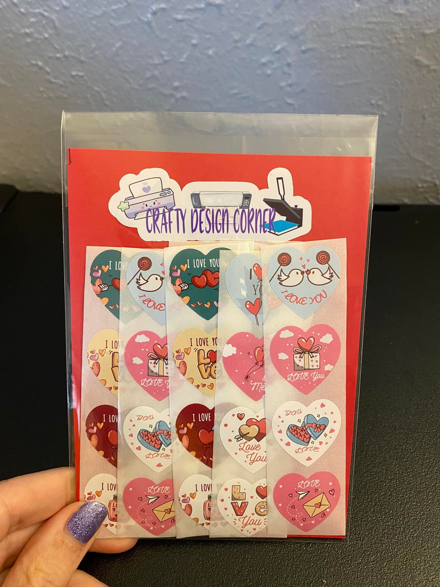 32 pcs I love you Sticker Pack