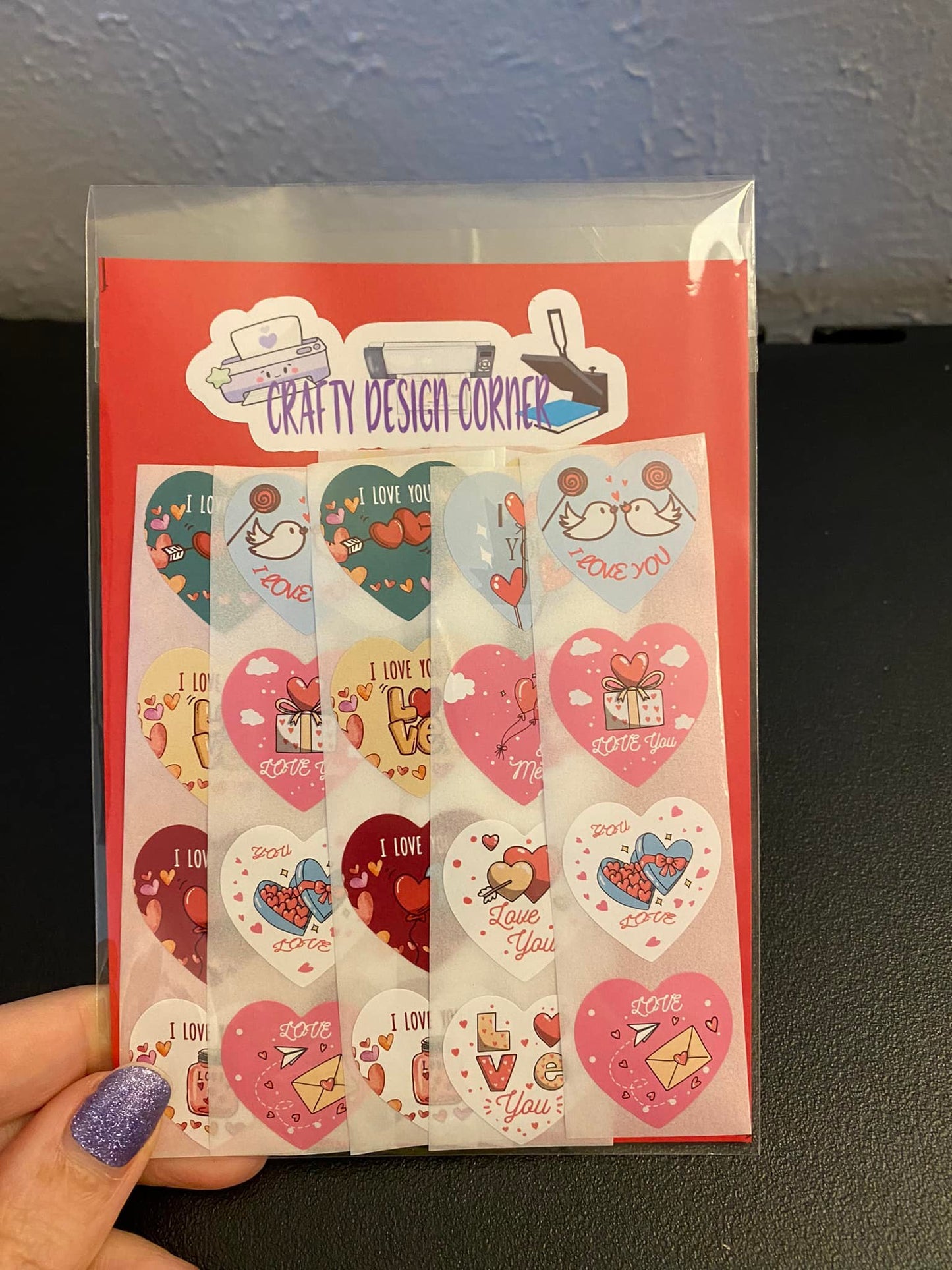 32 pcs I love you Sticker Pack