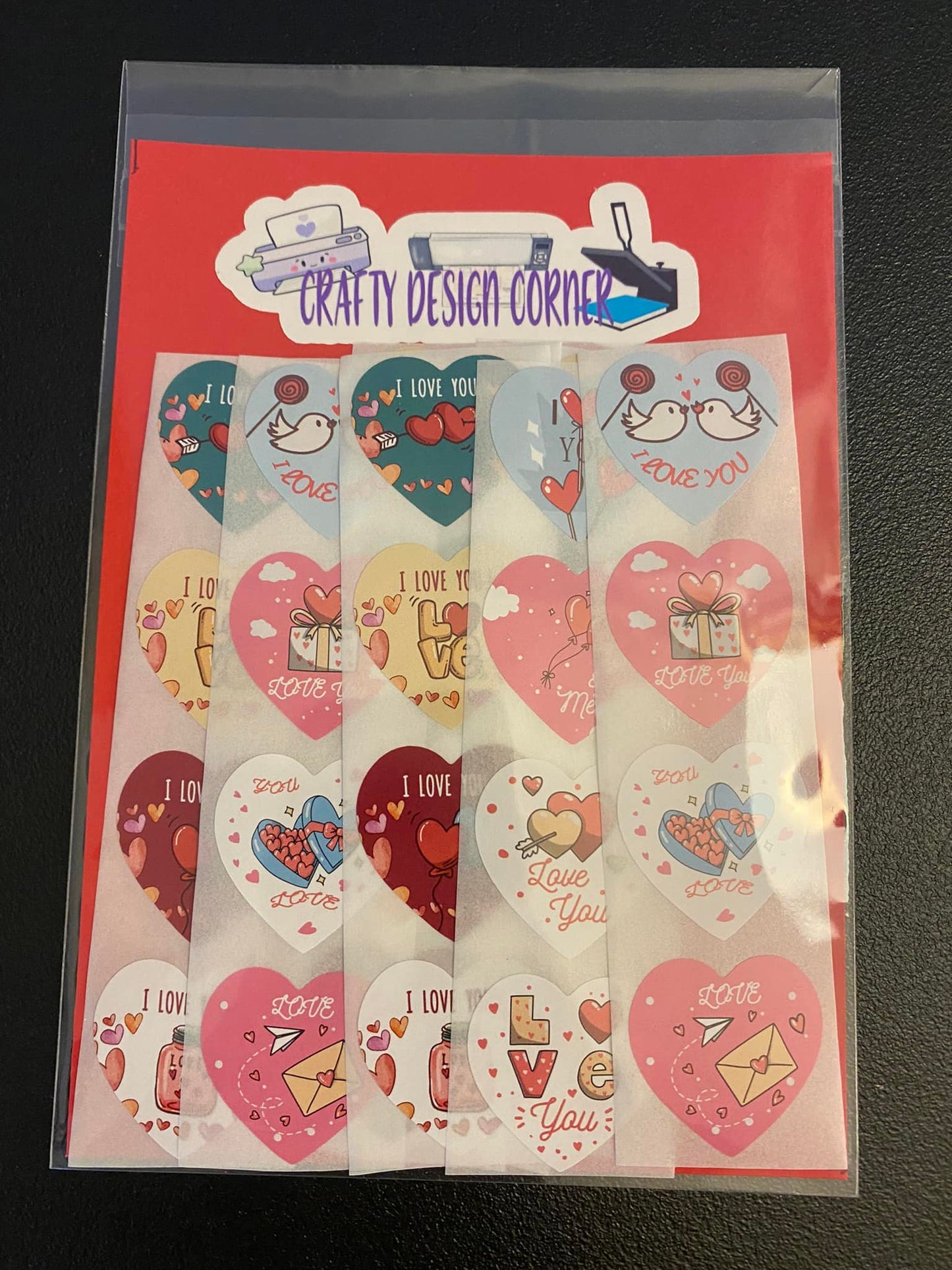 32 pcs I love you Sticker Pack