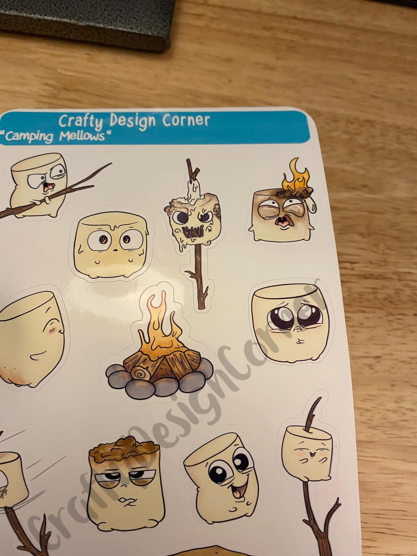 Roasting MarshMallow Sticker Sheet