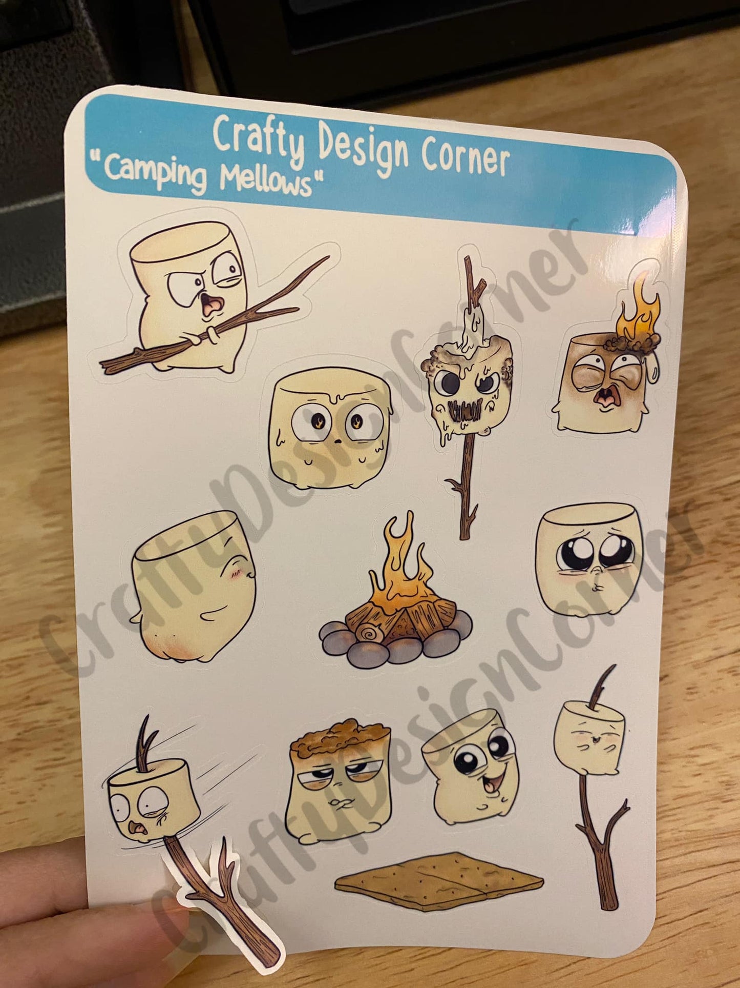 Roasting MarshMallow Sticker Sheet