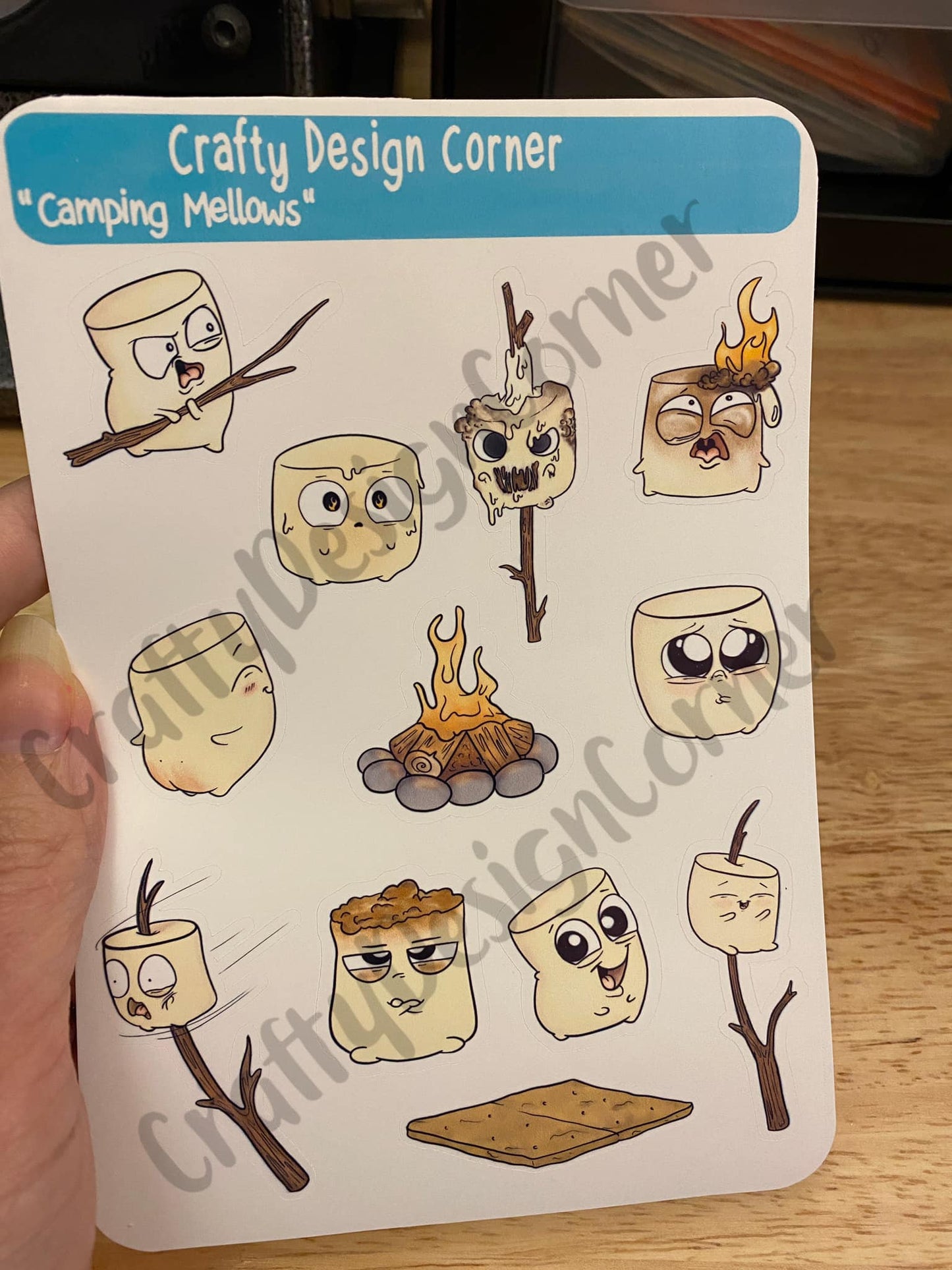 Roasting MarshMallow Sticker Sheet