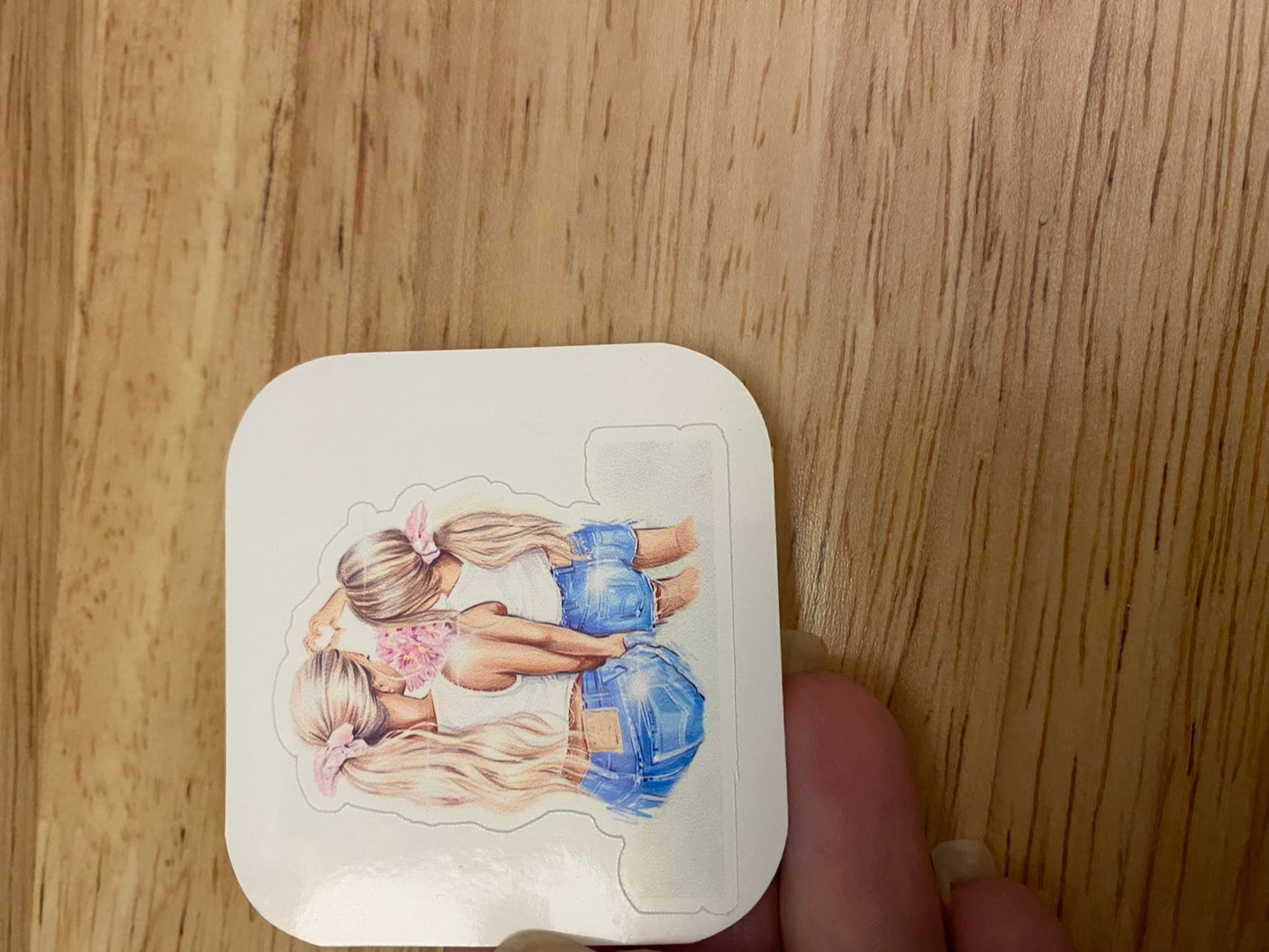 Mother and Daughter Sticker