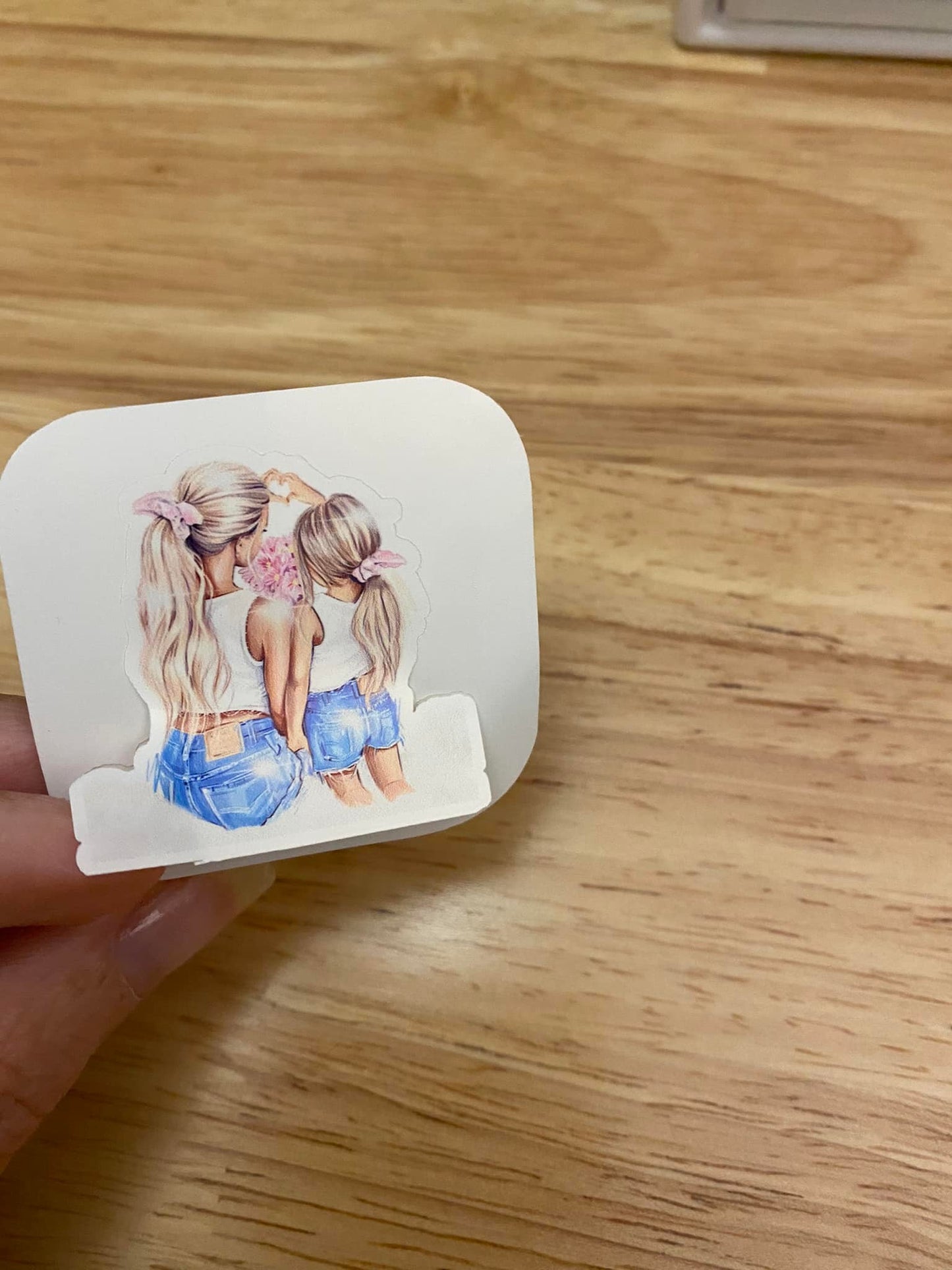 Mother and Daughter Sticker