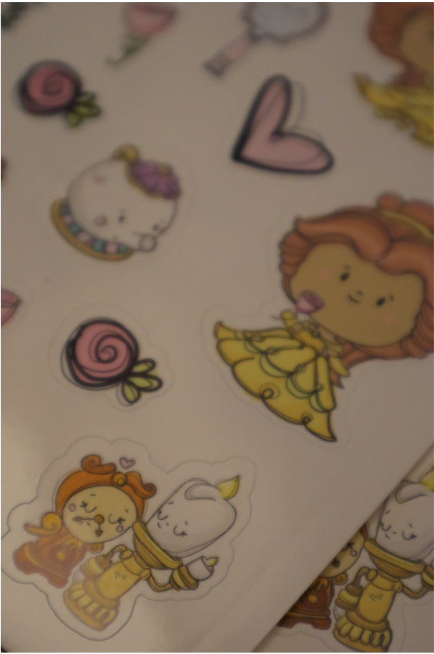Oopsie Page of Stickers of Princess