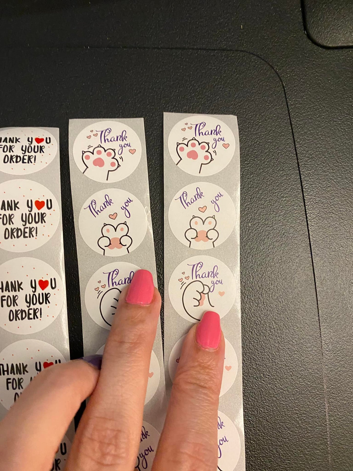 24 pcs Paw Thank you Stickers
