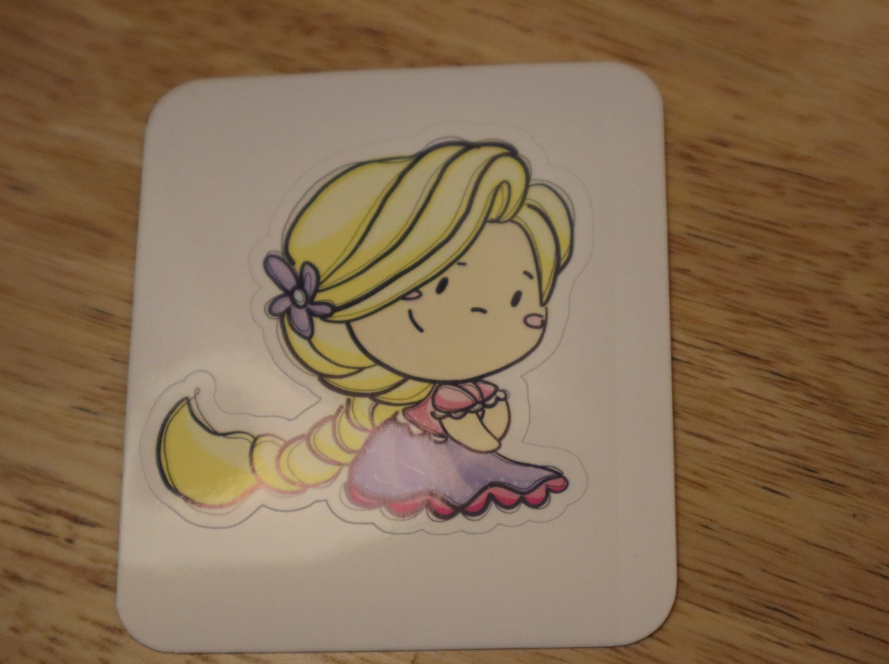 Princess in Purple dress STICKER