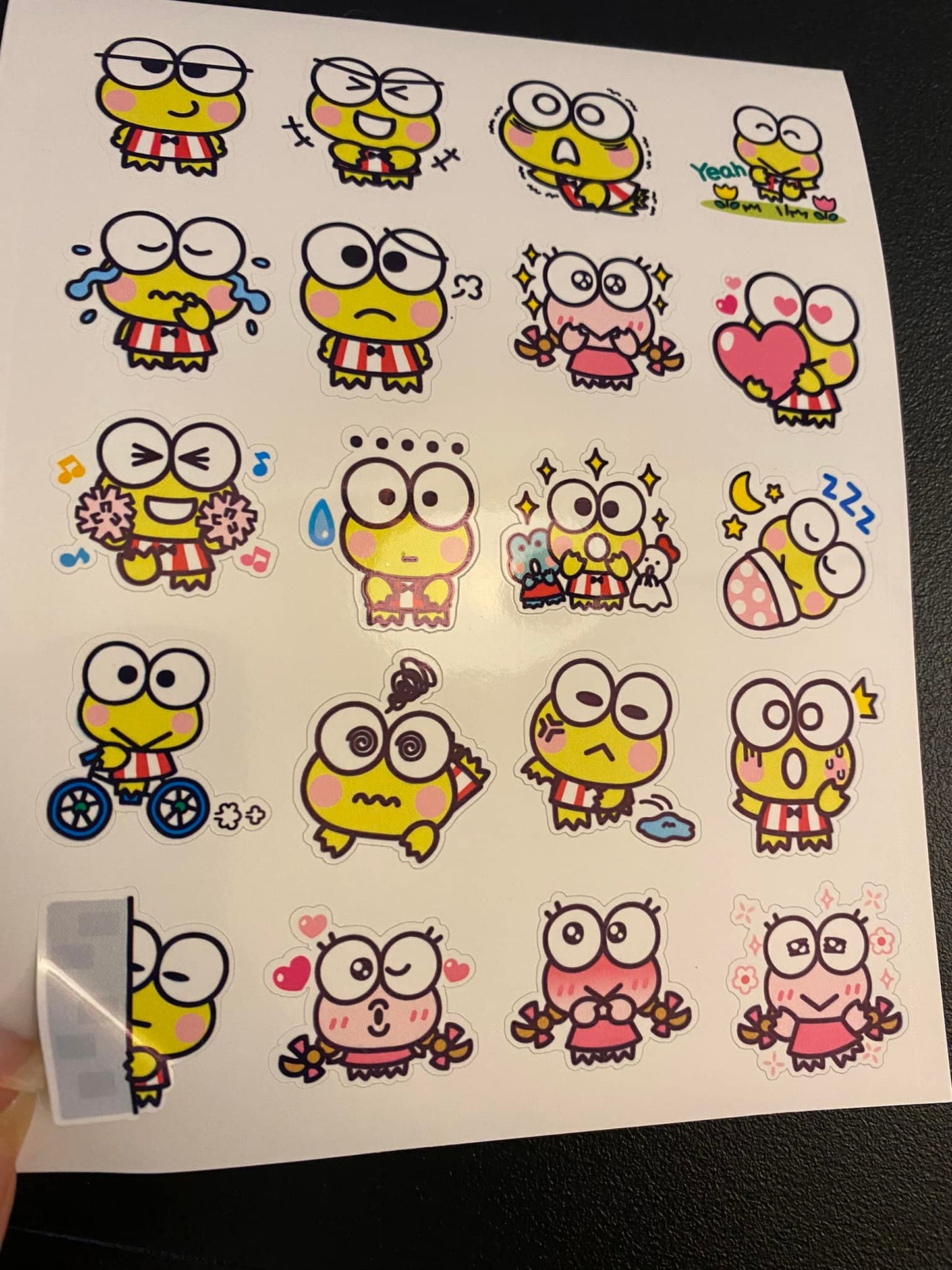 1" Planner Frog Sticker Sheet