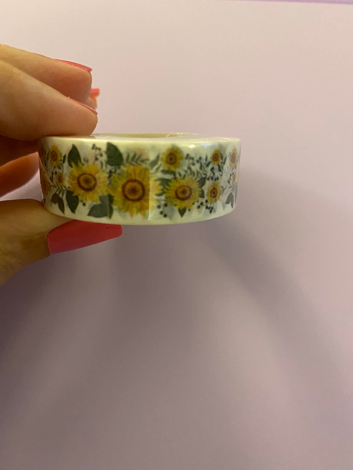 Big Roll of Sunflowers with Leaves Washi Tape