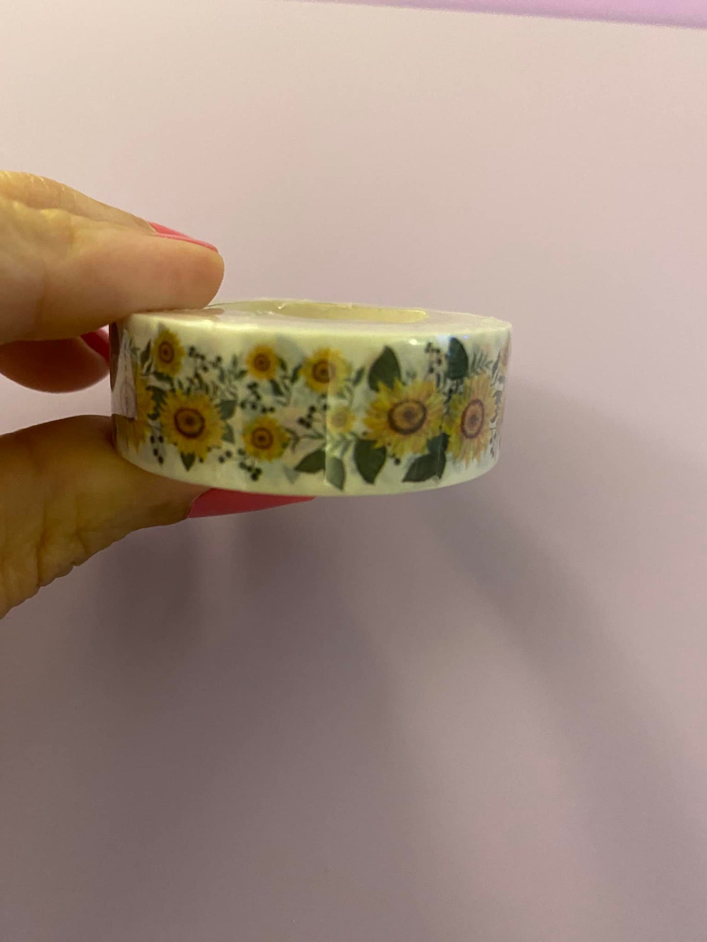 Big Roll of Sunflowers with Leaves Washi Tape
