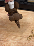 2 Cute Mice key chains, 3D printed mouse key chain