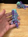 Baby Flexi Iguana keychain, 3D printed Iguana, Rainbow iguana, Moveable iguana