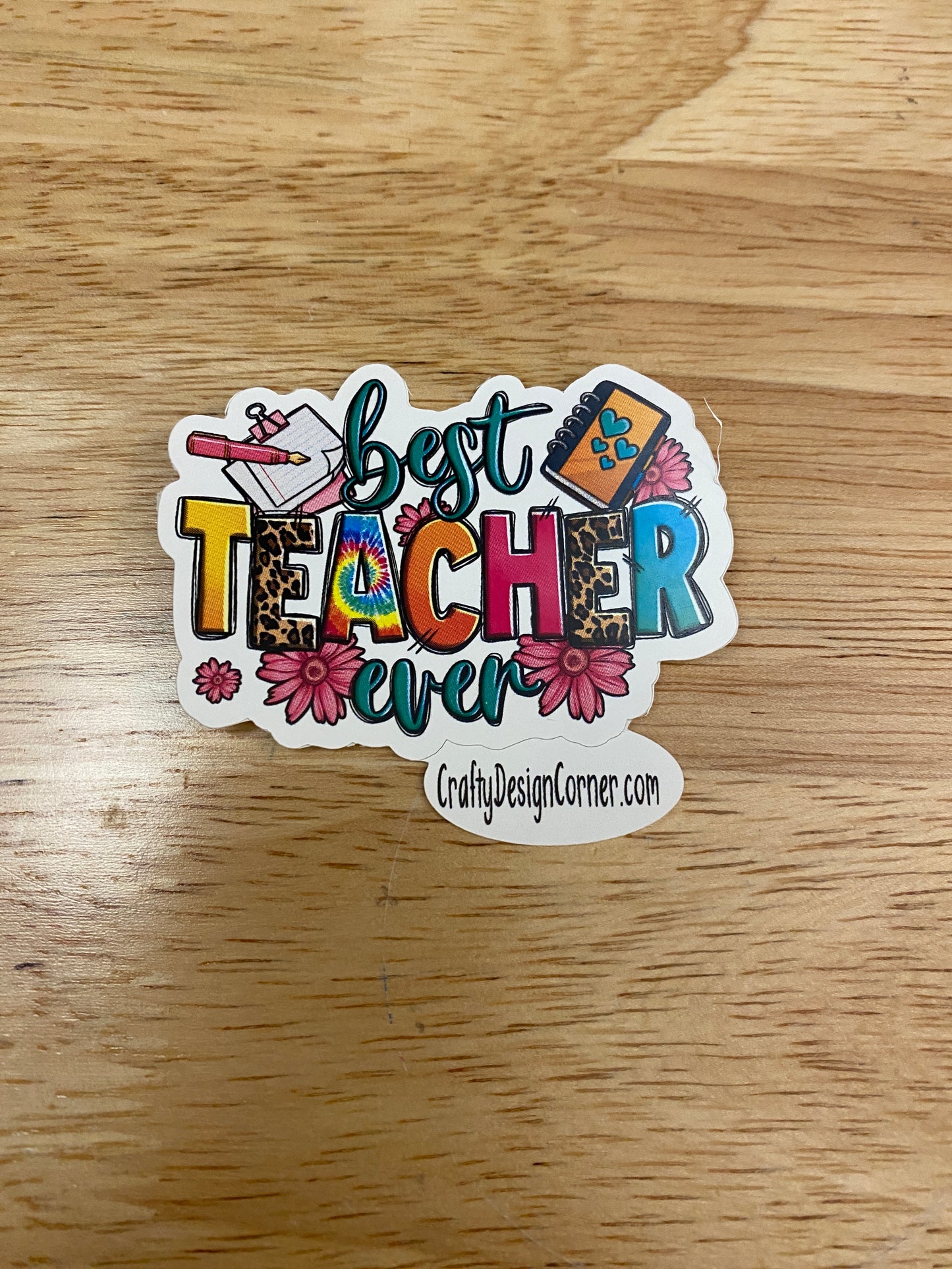 Best Teacher Ever Sticker, school sticker