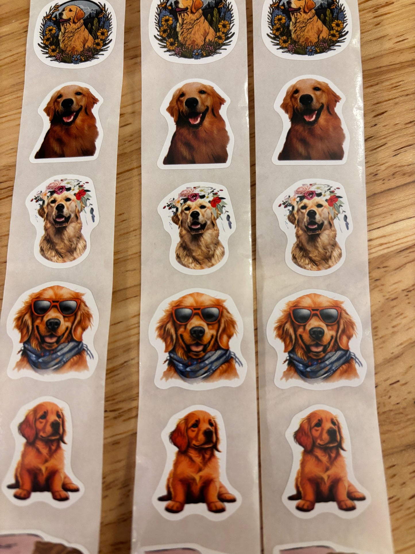 30 pcs Golden Retriever sticker Packs