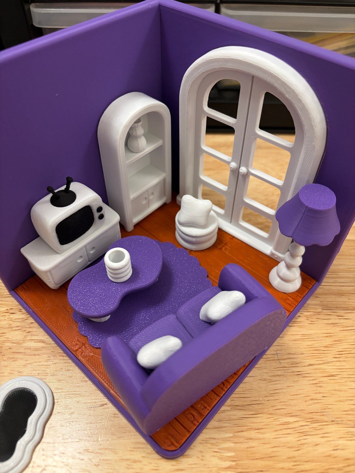 Custom Tiny Living Room, 3D printed living room, living room, Tiny Room