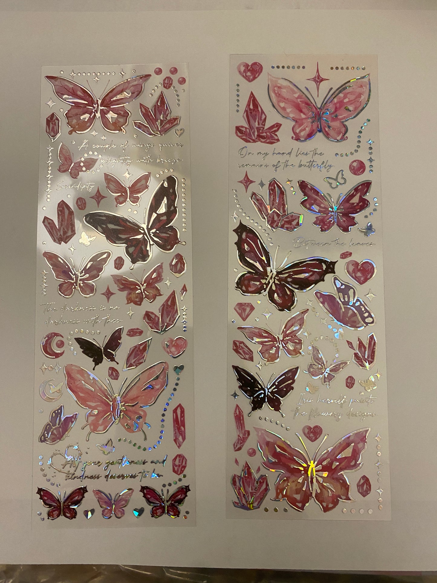 Pink Two Butterfly PET Washi Tape