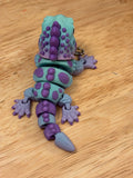 Baby Flexi Iguana keychain, 3D printed Iguana, Rainbow iguana, Moveable iguana