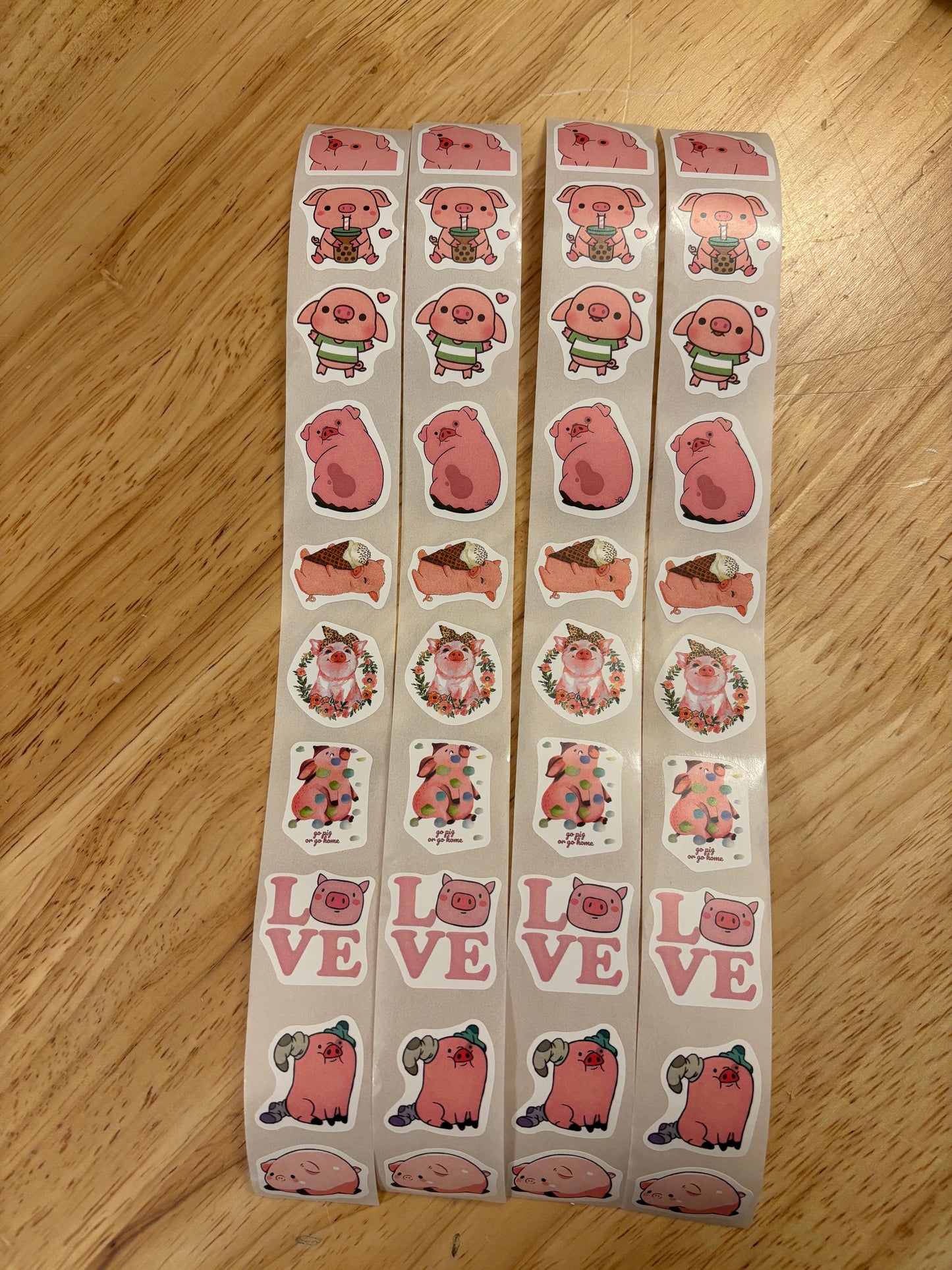 40 pcs Pig sticker pack