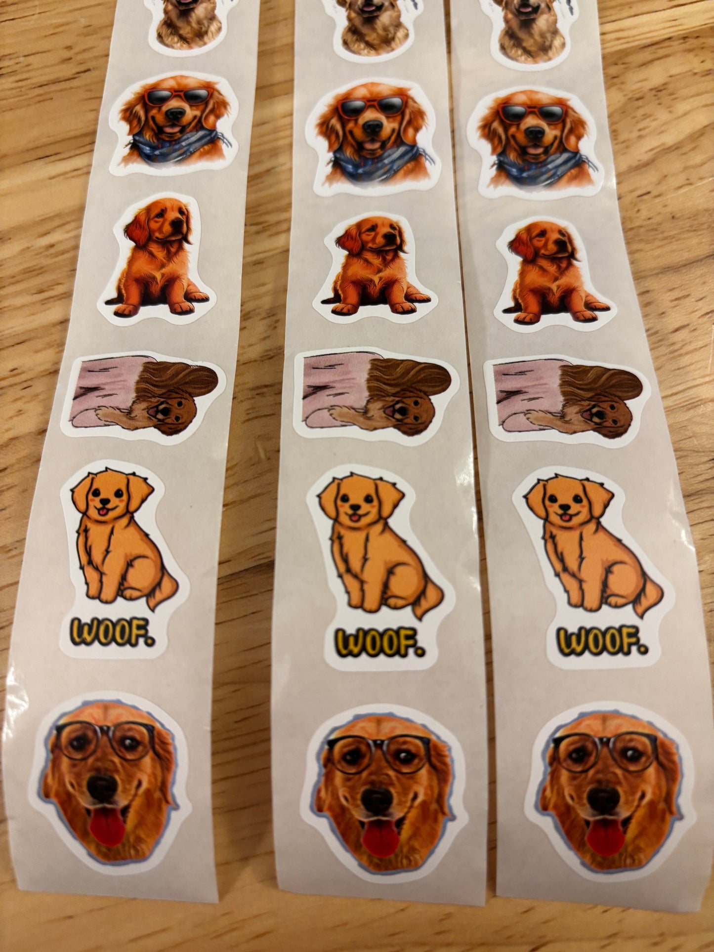 30 pcs Golden Retriever sticker Packs