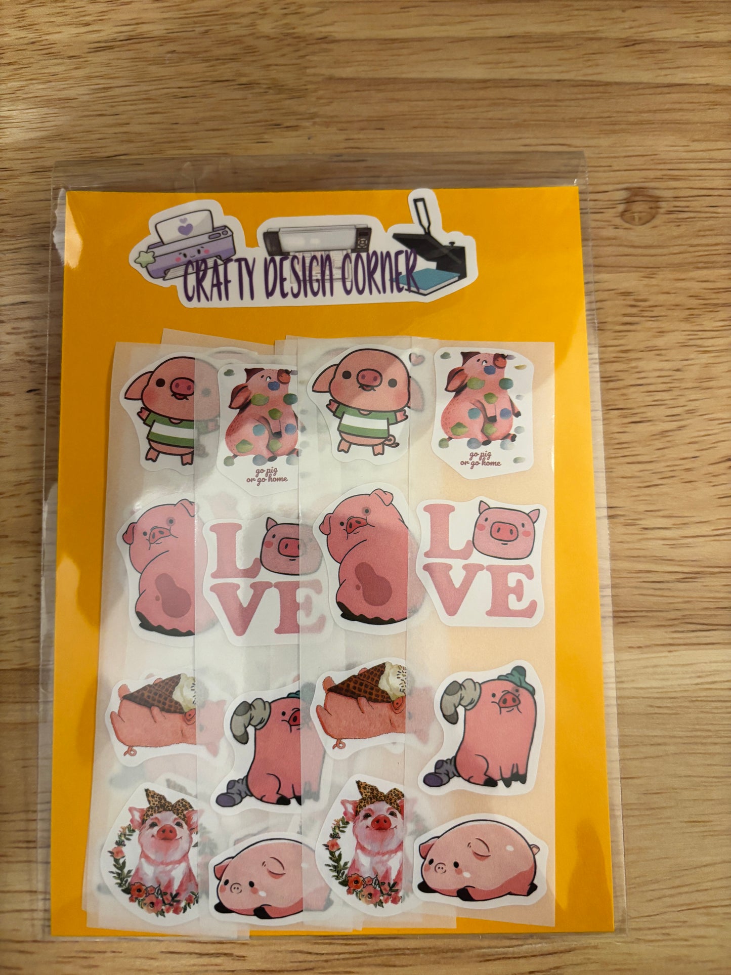 40 pcs Pig sticker pack