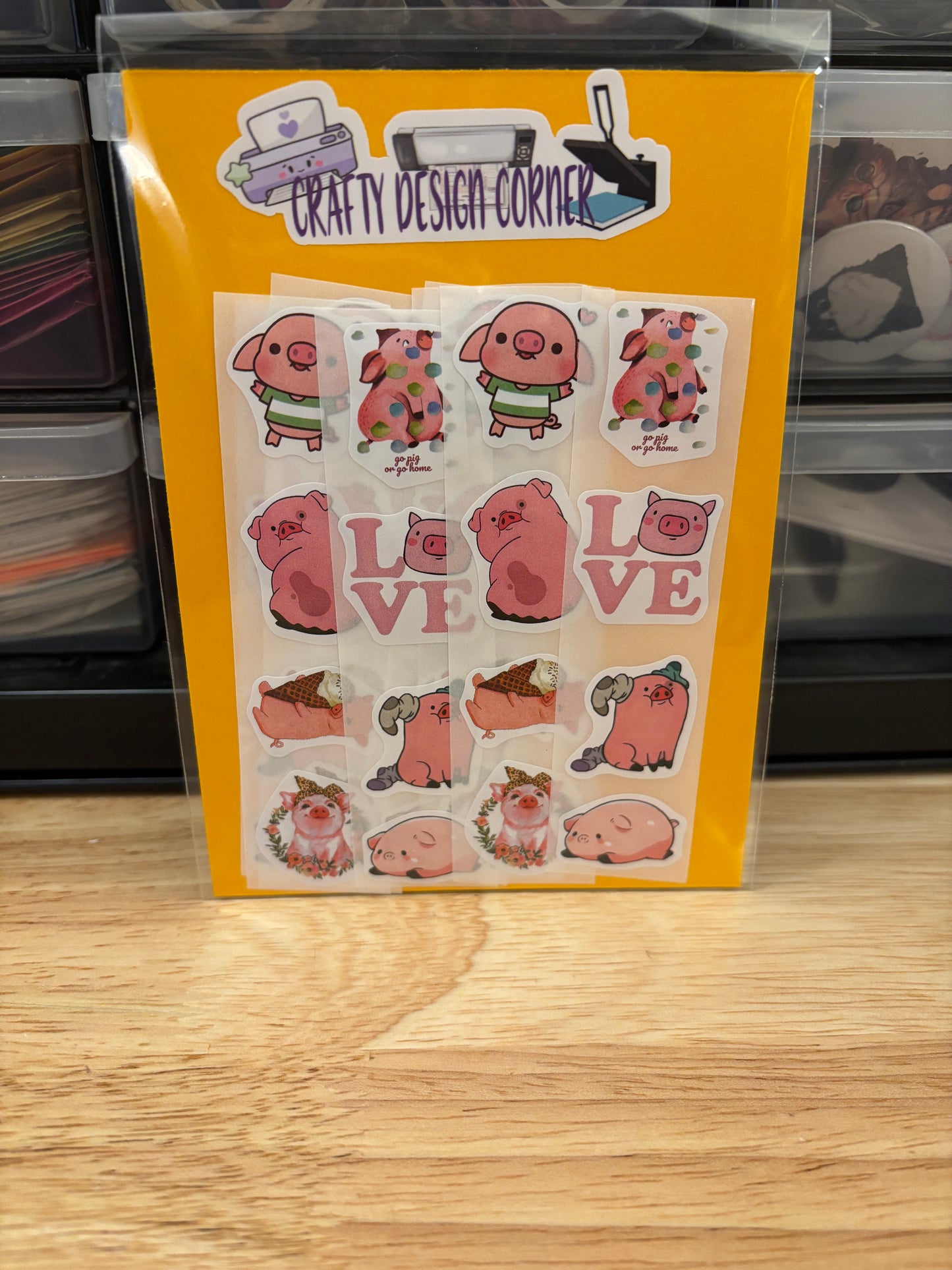 40 pcs Pig sticker pack