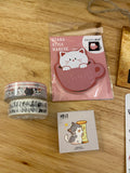 10 Piece Cat Gift Bundle, Stationary Cat Bundle, Crazy Cat Lady sign bundle, Sticker, Bookmark, Crazy Cat Sign, Washi Tape Cat, Cat Gifts