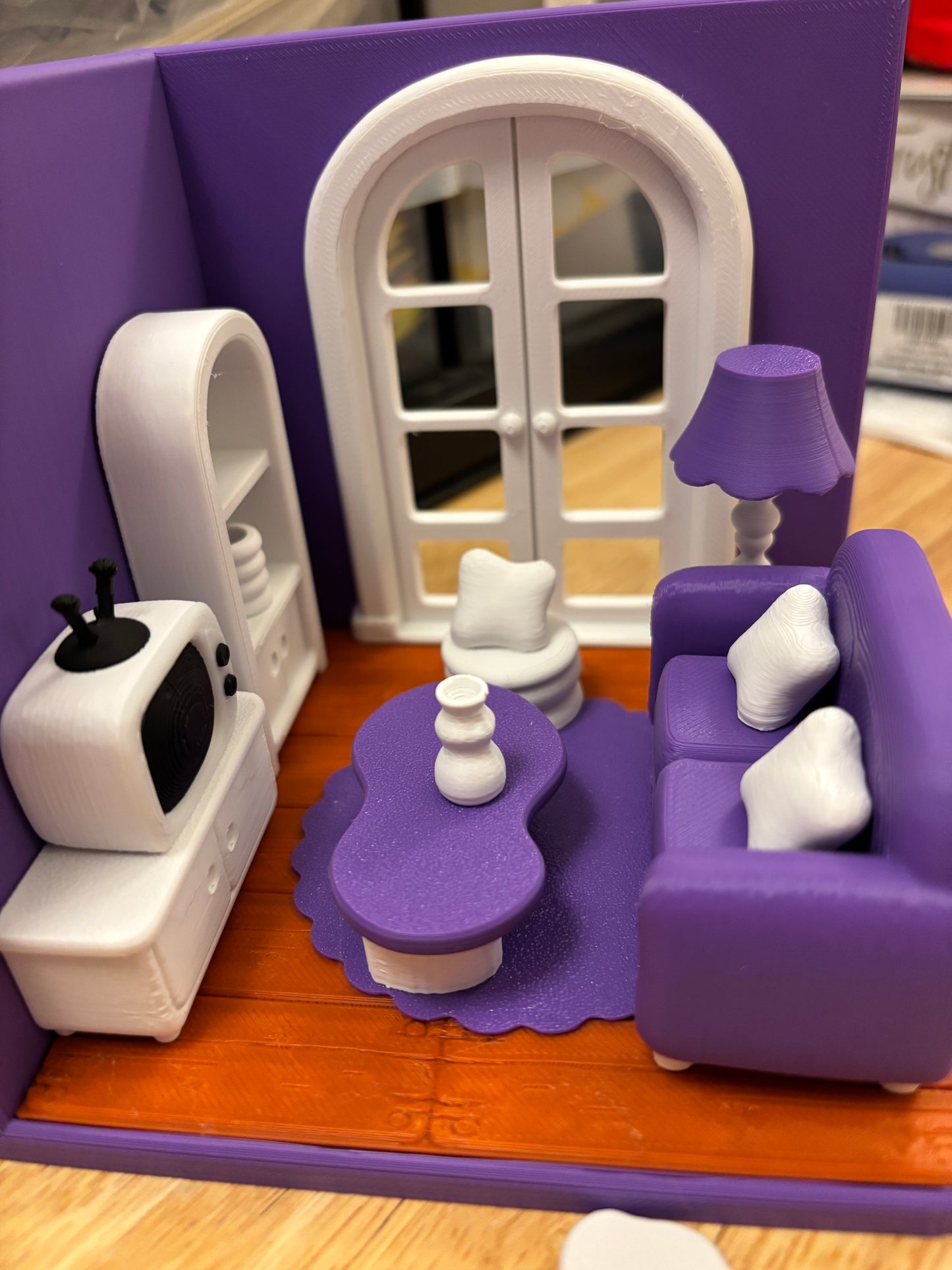 Custom Tiny Living Room, 3D printed living room, living room, Tiny Room