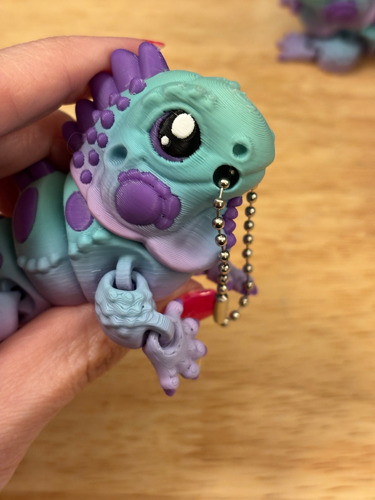 Baby Flexi Iguana keychain, 3D printed Iguana, Rainbow iguana, Moveable iguana