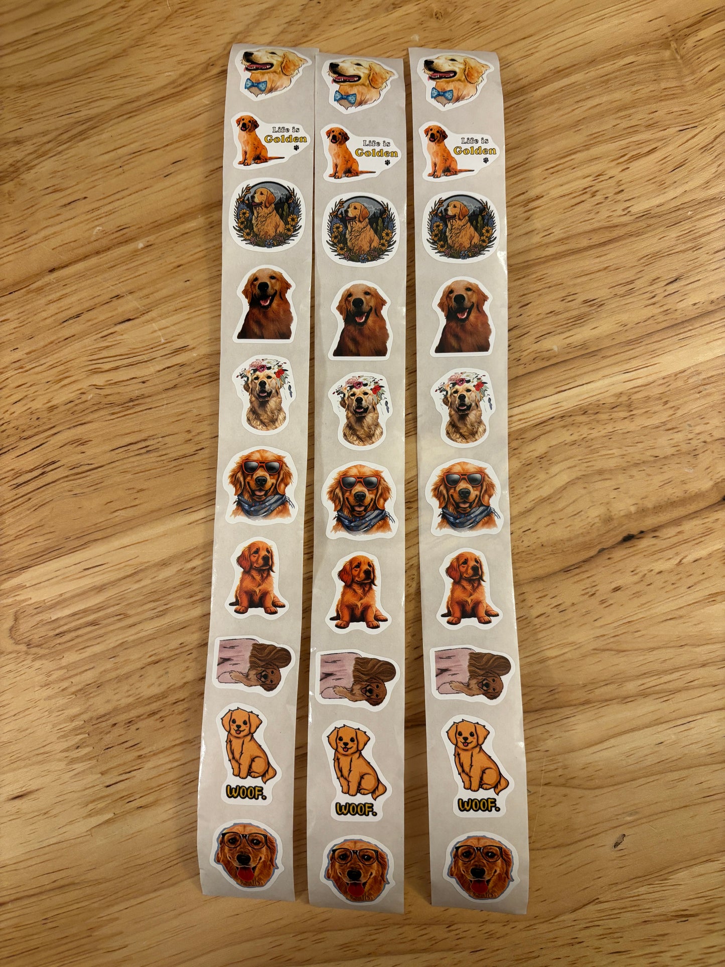 30 pcs Golden Retriever sticker Packs