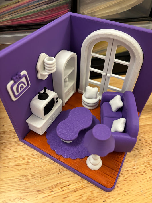 Custom Tiny Living Room, 3D printed living room, living room, Tiny Room