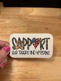 Support our Troops and Veterans STICKER, Military sticker, Laptop sticker, Army sticker, military sticker, Support Military sticker
