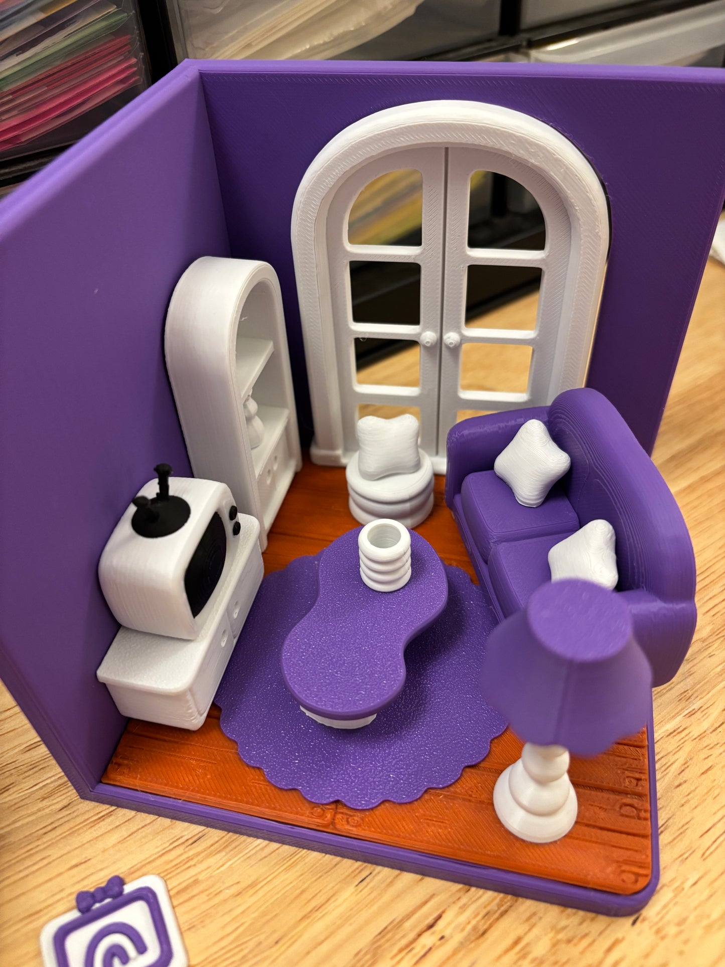 Custom Tiny Living Room, 3D printed living room, living room, Tiny Room