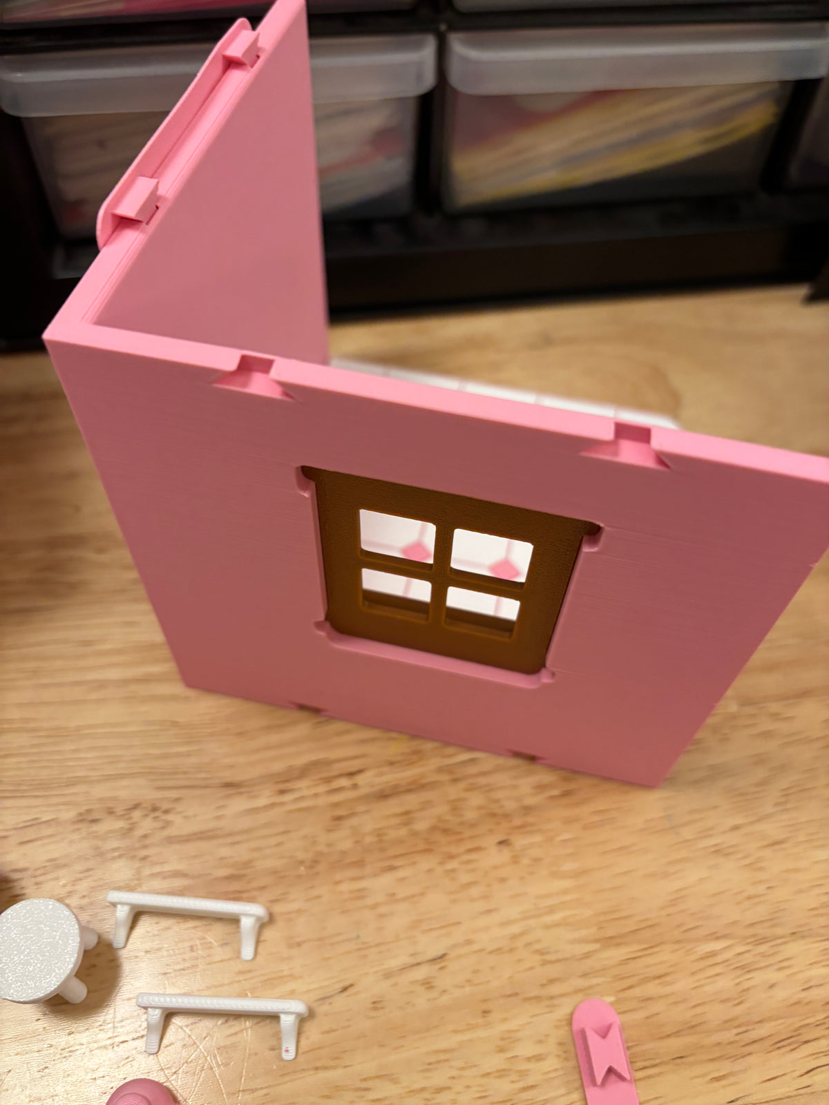 Custom Tiny Kitchen Room, 3D printed kitchen room, Kitchen room, Tiny Room, interconnecting rooms, Cute Kitchen setup