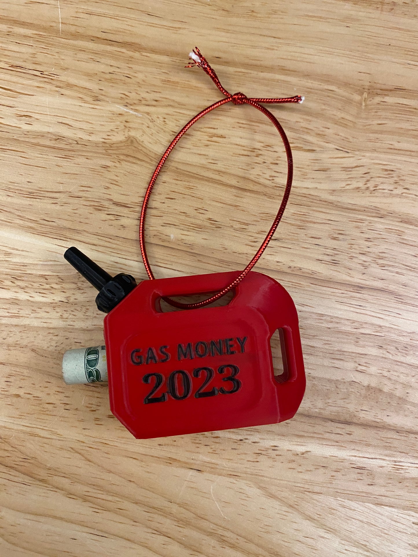 Colorful 2023 Gas Can Money Holder Ornament, money ornament, gas can ornament, gas money ornament, Money Holder ornament