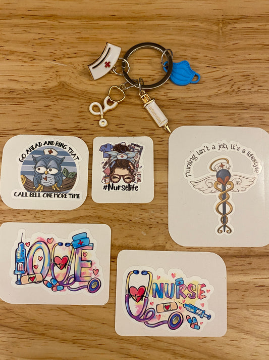 Medical key chain, Nurse Key chain, Gift bundle set