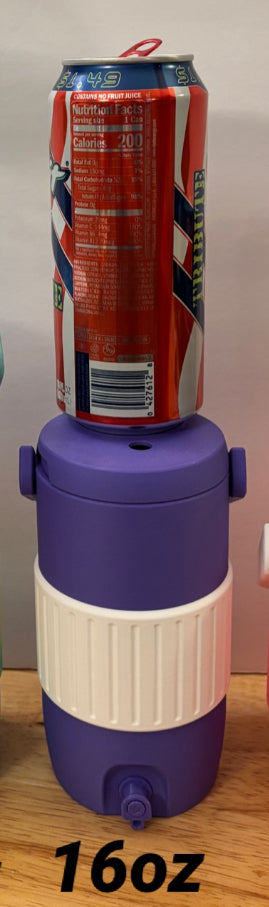 16 oz Can Holder with Handle, 3D printed Can holder, Can Holder with lid