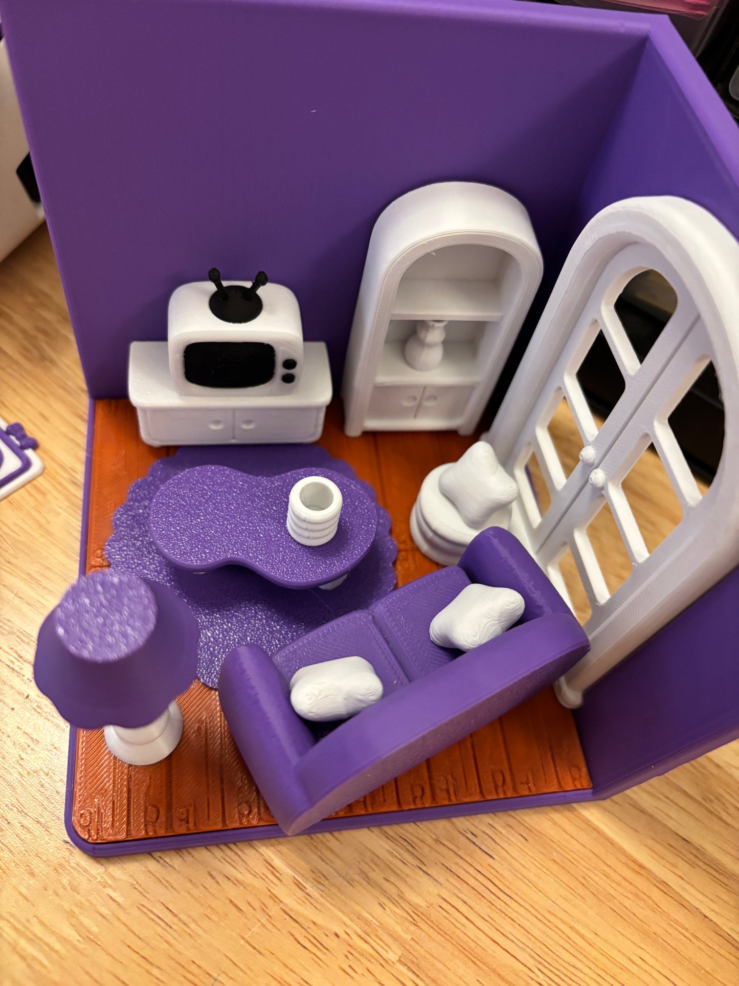 Custom Tiny Living Room, 3D printed living room, living room, Tiny Room