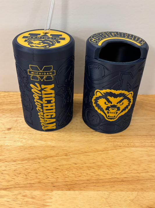 Inspired Michigan 12 oz Can Holder Tumbler, Can Holder, Can Tumbler