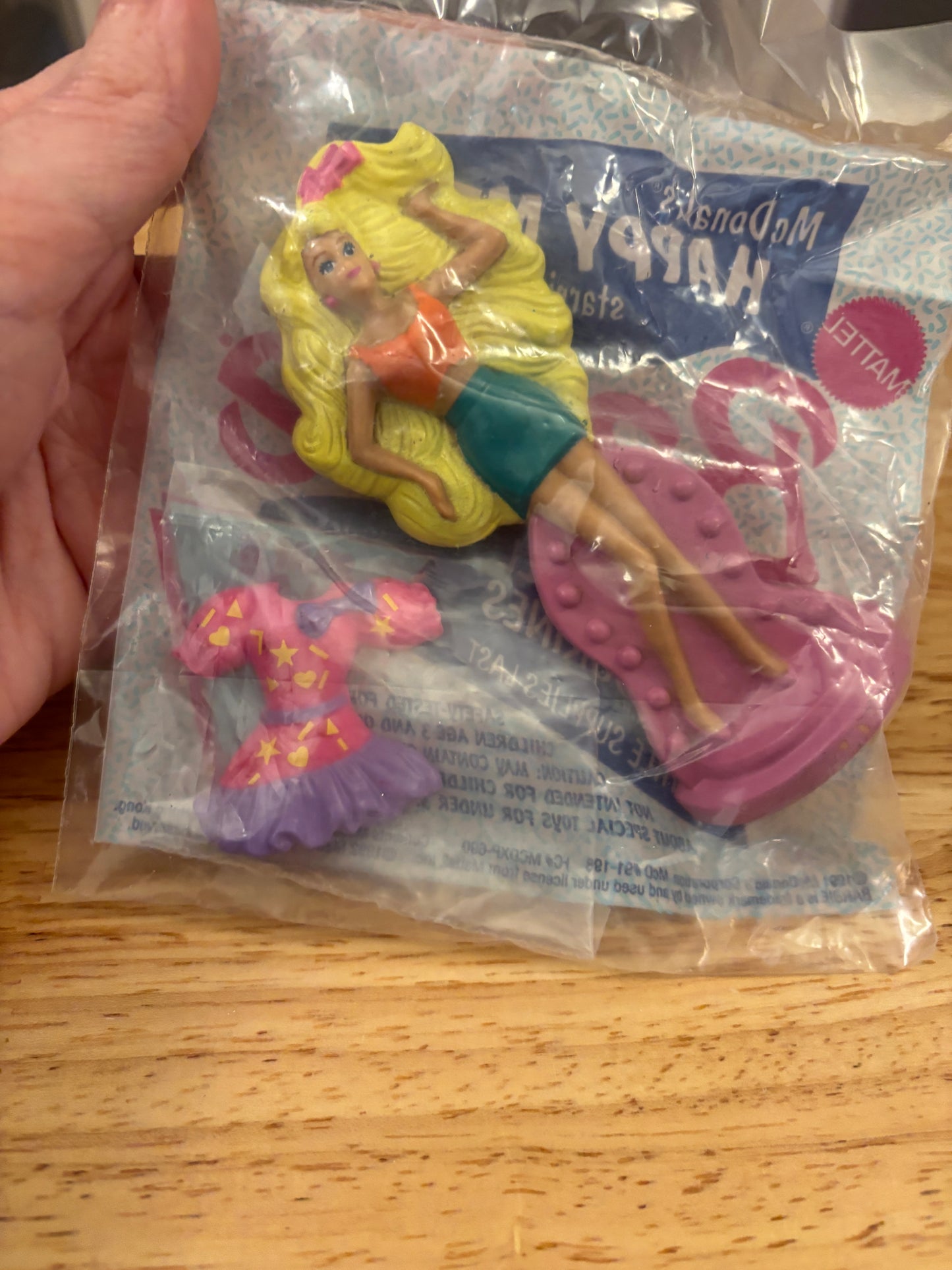 Snap n Play Barbie, New in Sealed bag, Happy Meal toy, Barbie Toy