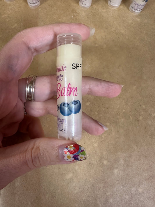 Organic Lip Balm - Blueberry flavoring
