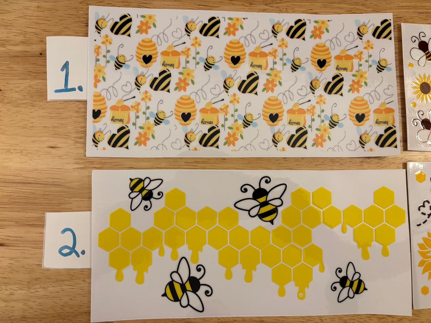Bees Glass Tumbler, Clear or Frosted Tumblers option