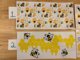 Bees Glass Tumbler, Clear or Frosted Tumblers option