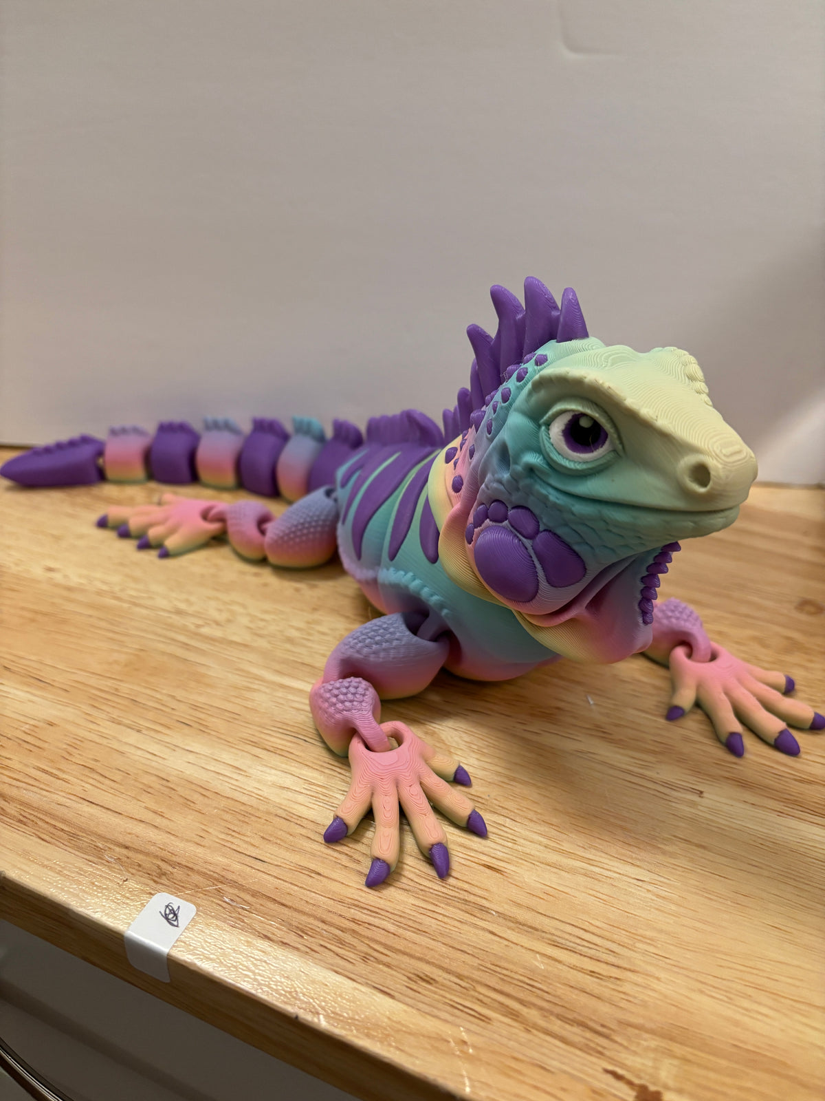 Flexi Iguana, 3D printed Iguana, Rainbow iguana, Moveable iguana