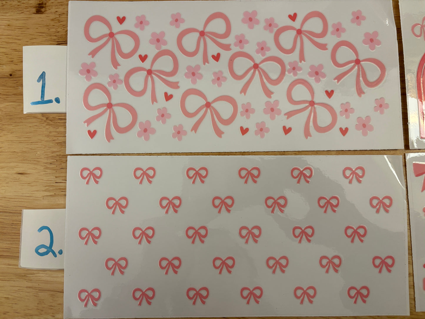 Bows Tumbler, Pink Bows and Rainbow, options