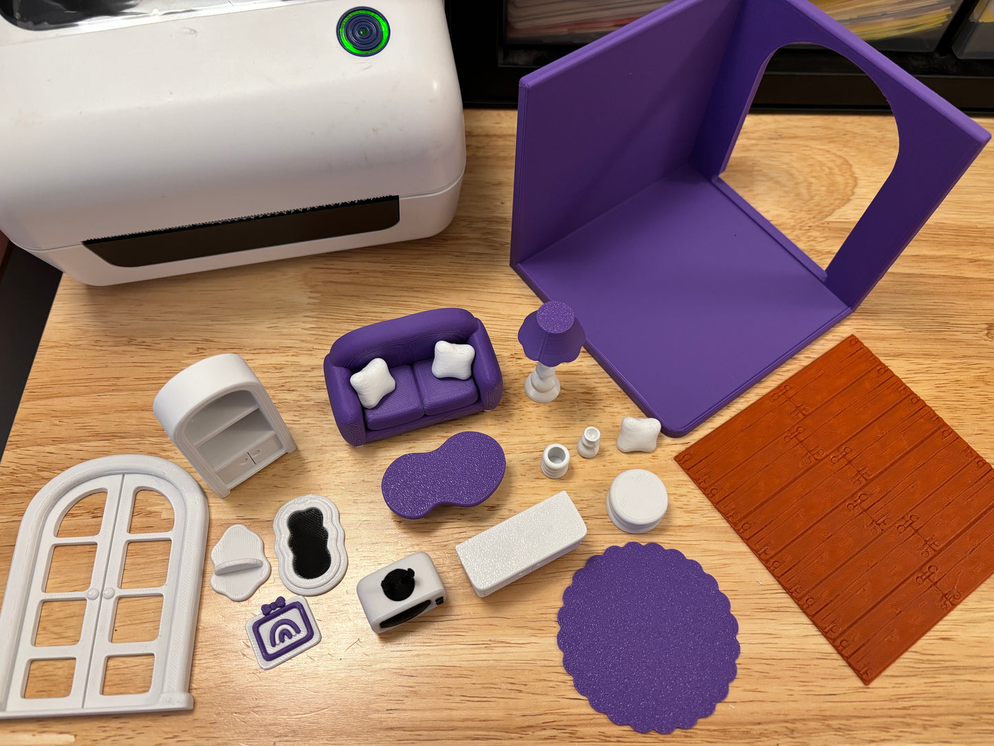 Custom Tiny Living Room, 3D printed living room, living room, Tiny Room