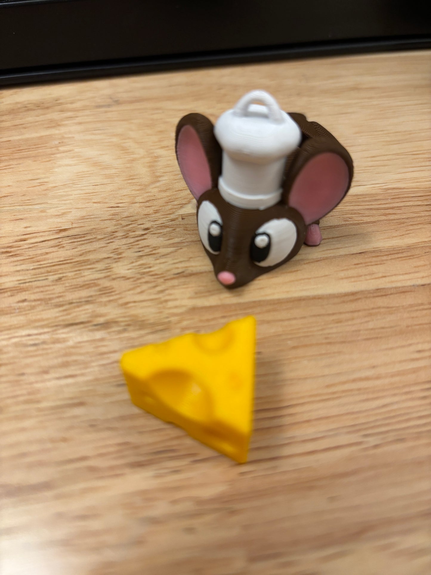2 Cute Mice key chains, 3D printed mouse key chain