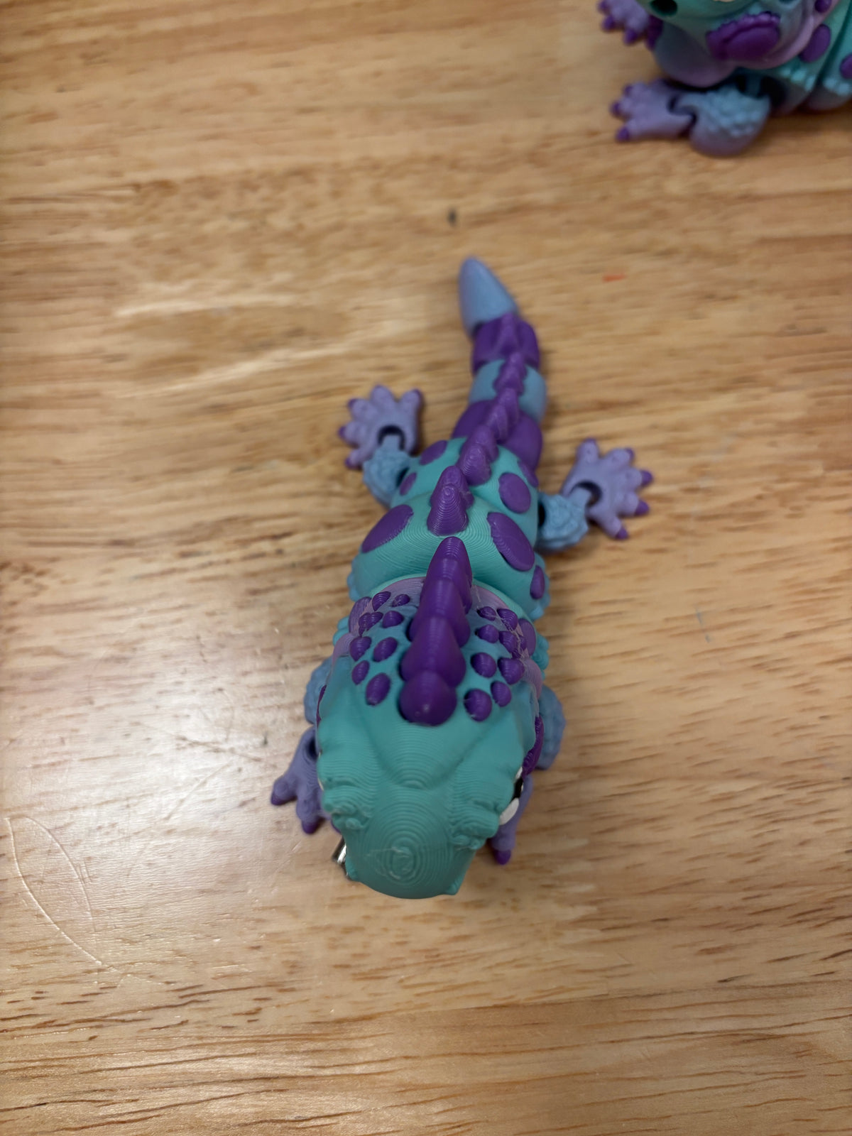 Baby Flexi Iguana keychain, 3D printed Iguana, Rainbow iguana, Moveable iguana