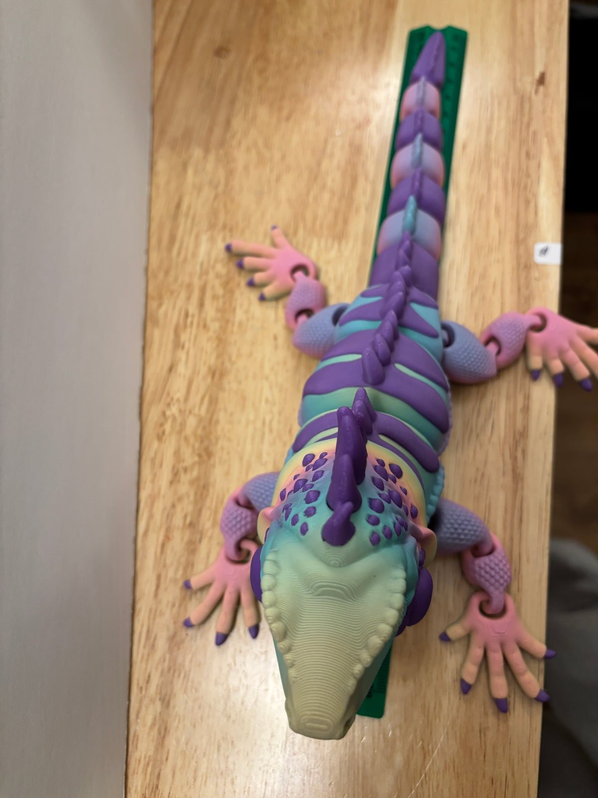 Flexi Iguana, 3D printed Iguana, Rainbow iguana, Moveable iguana